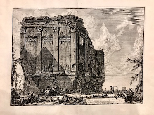 Piranesi Giovanni Battista (1720-1778) Tempio antico volgarmente detto della Salute su la via d'Albano, cinque miglia lontan da Roma 1763 Roma 